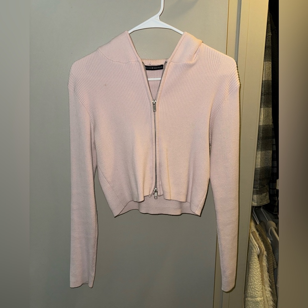 Brandy Melville Pink Zip-up Jacket